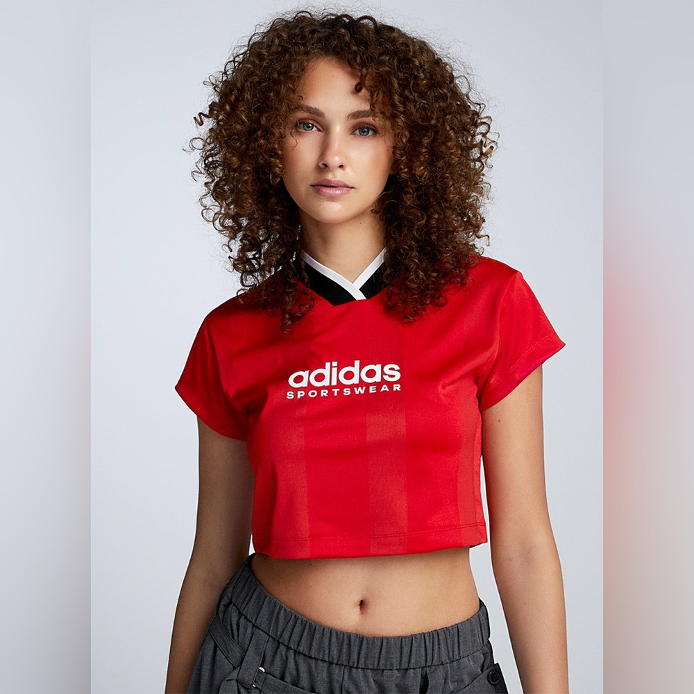 Adidas Tiro Colorblock Crop Jersey